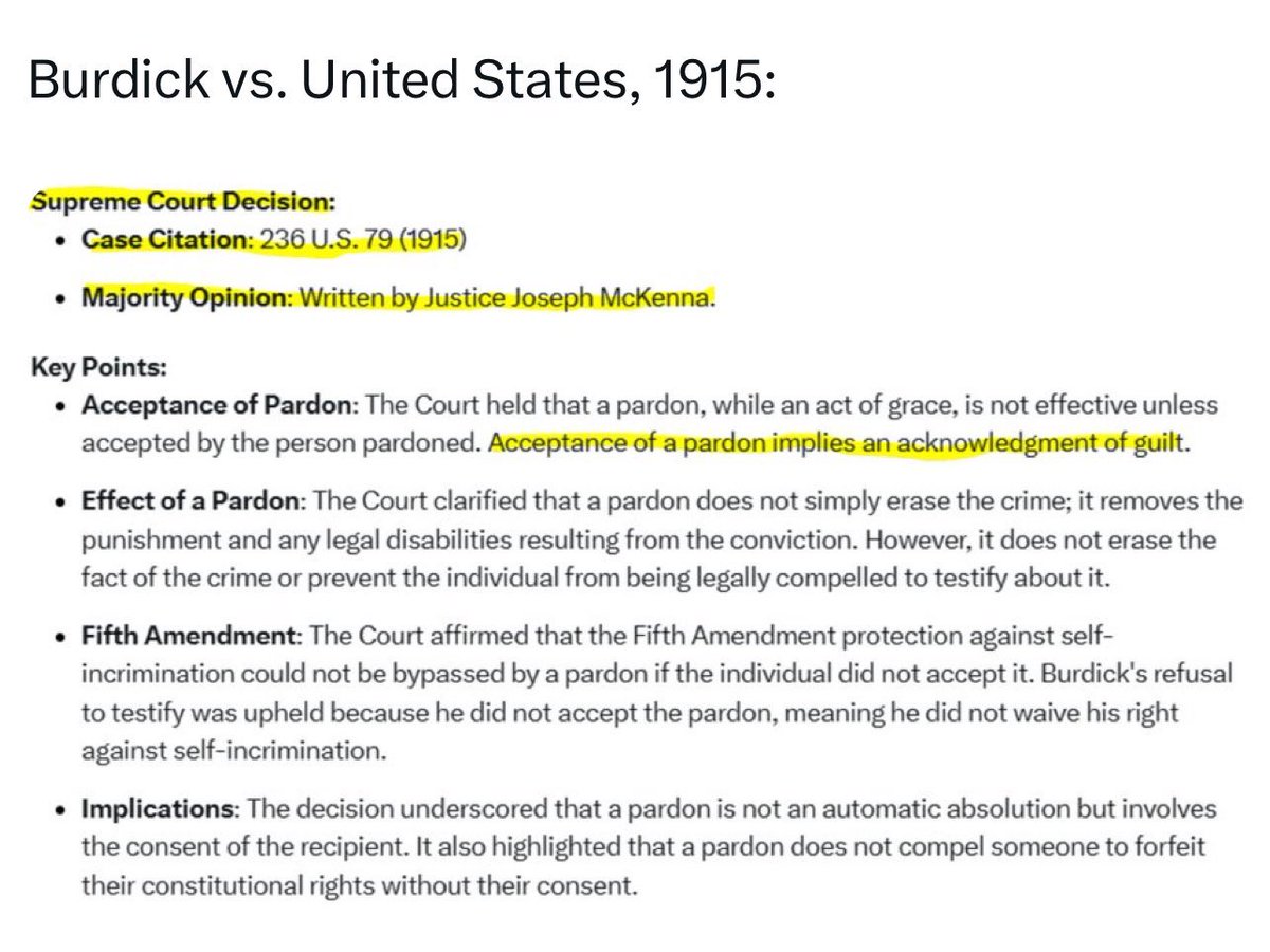 So, are they guilty or not? Also isn’t a Pardon for “Convictions of Crime or Crimes??”