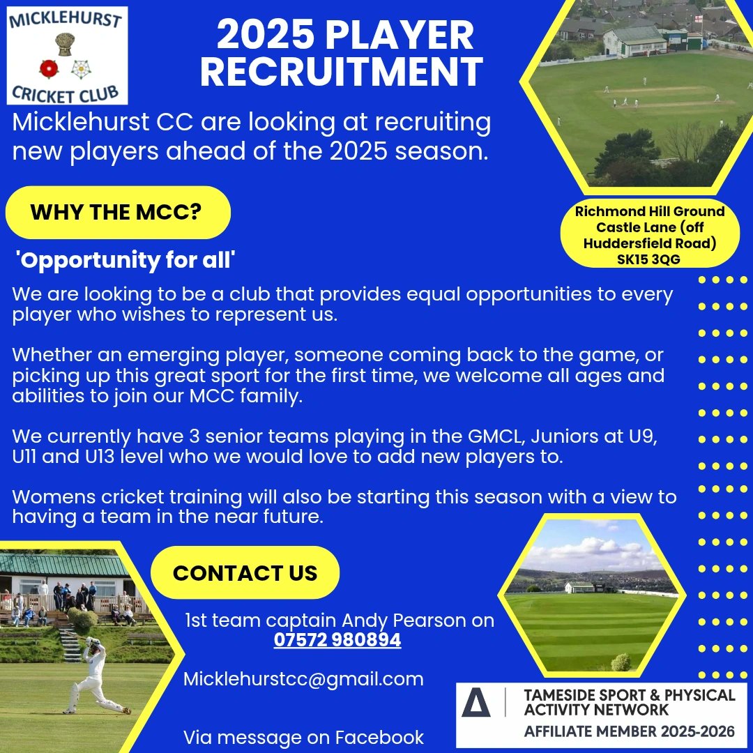 Micklehurst CC (@micklehurstcc) on Twitter photo 