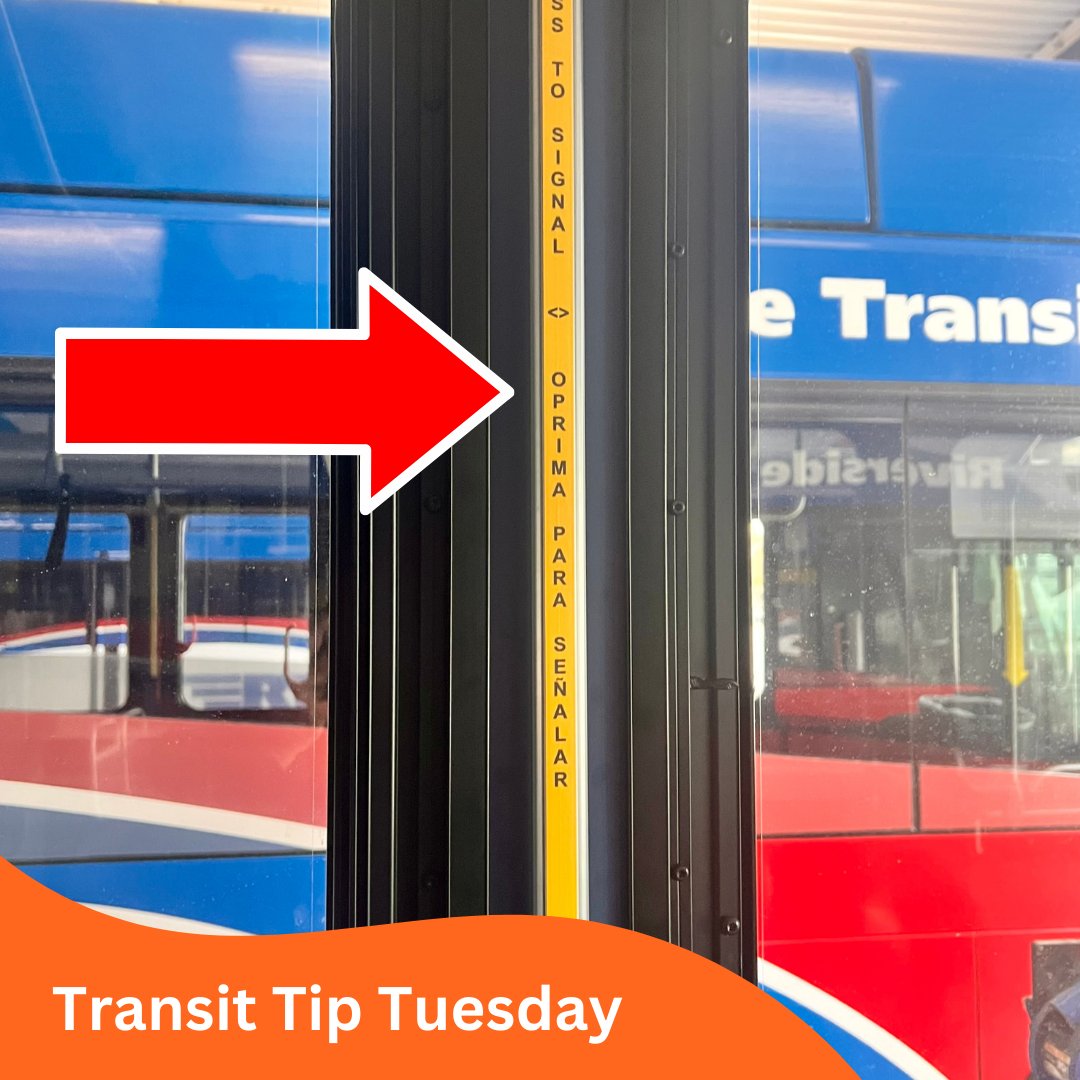 How do you exit an RTA bus?  Simply push the yellow strip located between windows to signal the bus driver that you want to get off at the next stop.  Once the bus comes to a stop, exit out the rear door and make sure you have all your belongings.