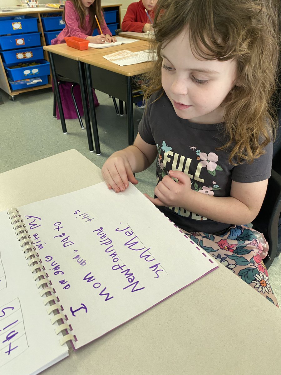 InvernessECA's tweet photo. Ms. Iisha was thrilled to have Kayleigh share her writing today! Kayleigh wrote about the exciting trip her family is planning to NL. It’s wonderful to see our students bringing their personal experiences into their writing.
#SRCECatchAWriter
@SRCE_Literacy https://t.co/8yozGkJVFg