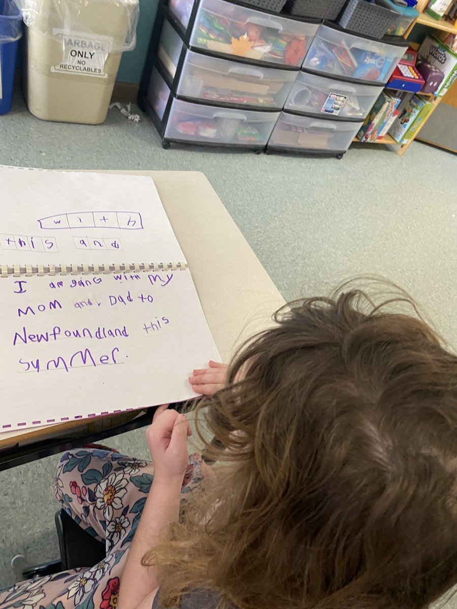 InvernessECA's tweet photo. Ms. Iisha was thrilled to have Kayleigh share her writing today! Kayleigh wrote about the exciting trip her family is planning to NL. It’s wonderful to see our students bringing their personal experiences into their writing.
#SRCECatchAWriter
@SRCE_Literacy https://t.co/8yozGkJVFg