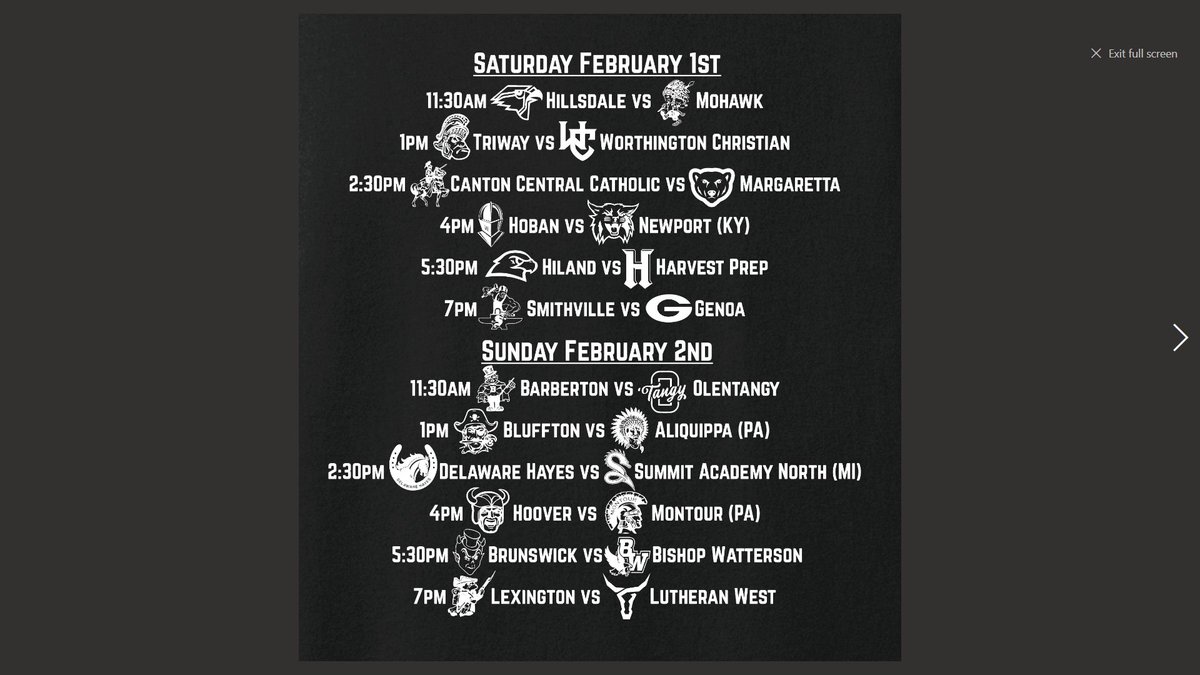 BattleatBerkey's tweet photo. Schedule https://t.co/nE8sNiM3AR