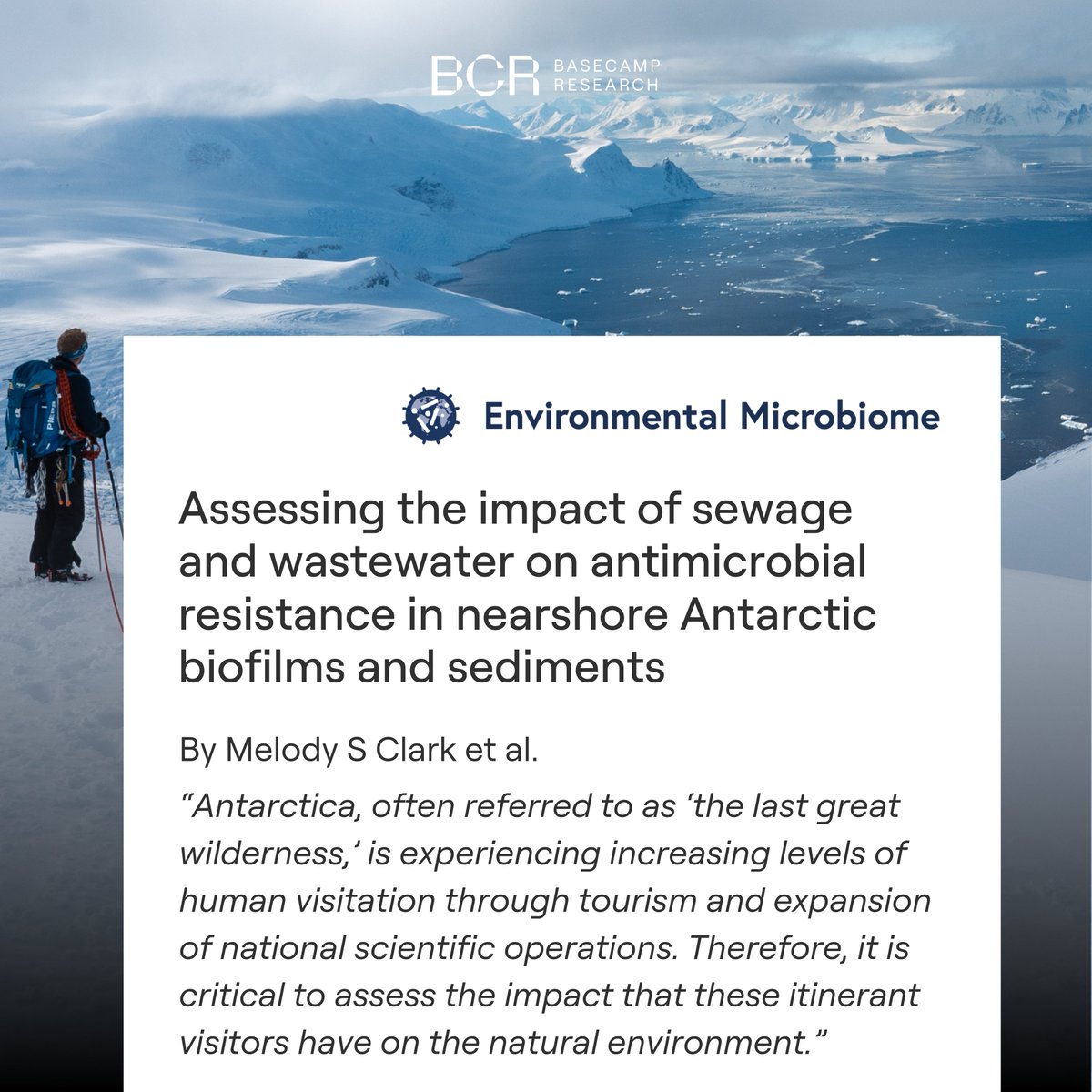 Basecamp Research (@basecamp_res) on Twitter photo 🏔️ <a href="/BioMedCentral/">BMC</a>'s Environmental Biome journal has published a groundbreaking collaboration by the <a href="/BAS_News/">British Antarctic Survey 🐧</a> & <a href="/Basecamp_Res/">Basecamp Research</a>. It examines the impact of sewage and wastewater from increased Antarctic tourism on antimicrobial resistance near the shores of the Earth's last great 🏔️ <a href="/BioMedCentral/">BMC</a>'s Environmental Biome journal has published a groundbreaking collaboration by the <a href="/BAS_News/">British Antarctic Survey 🐧</a> & <a href="/Basecamp_Res/">Basecamp Research</a>. It examines the impact of sewage and wastewater from increased Antarctic tourism on antimicrobial resistance near the shores of the Earth's last great