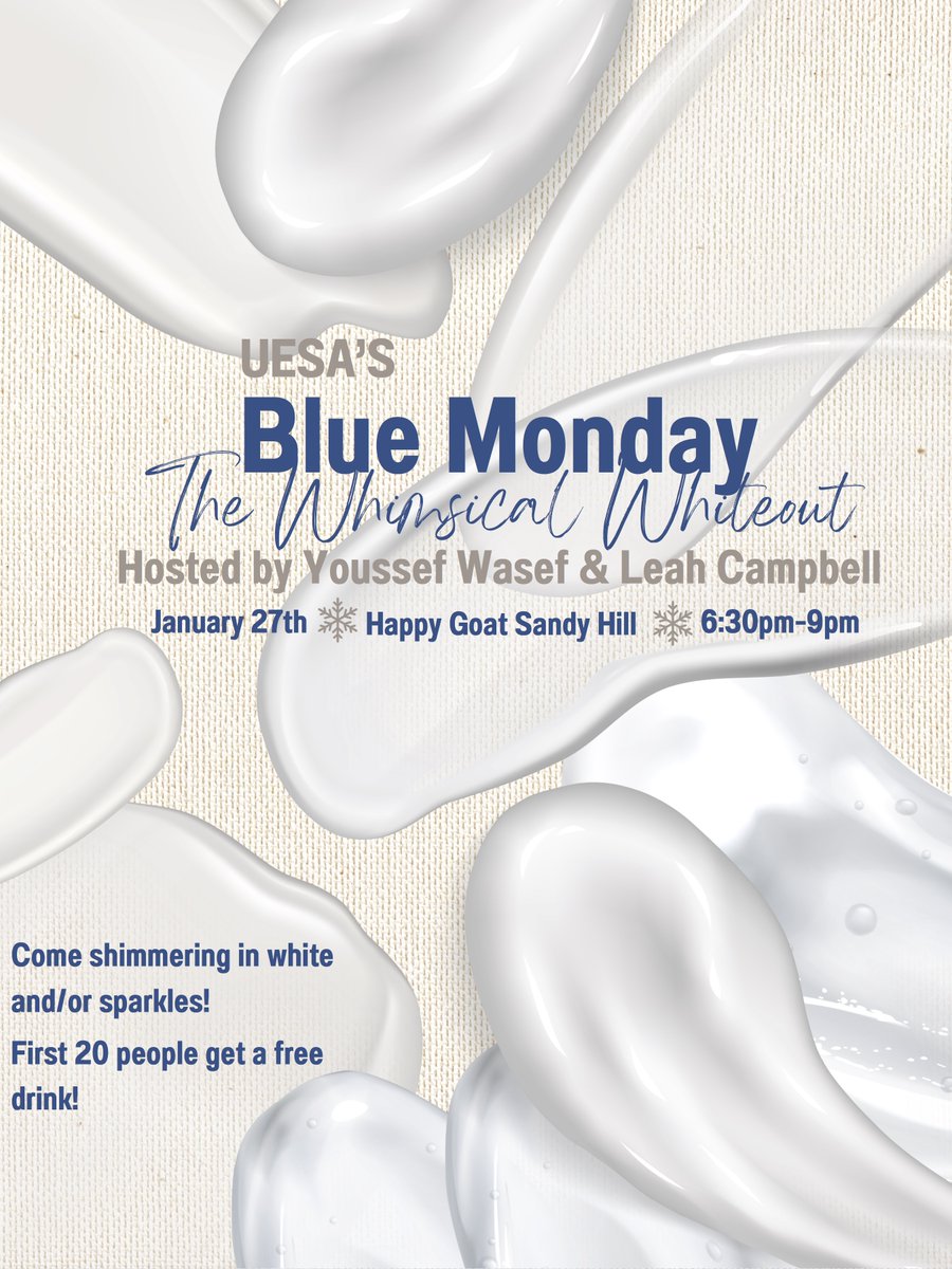 EnglishUOttawa's tweet photo. Be ready for Blue Monday!

Jan 27 > Happy Goat Sandy Hill > 6.30pm - 9pm > Hosted by Youssef Wasef and Leah Campbell > first 20 people get a free drink!

Be there! https://t.co/Pf0hxzzMF9