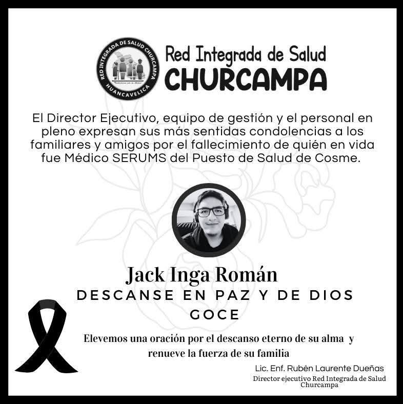 jfowks's tweet photo. 🚨📢🇵🇪Bianca Cavero era médico serumista en Churcampa, Huancavelica en 2021 y murió en un accidente de carretera. Jack Inga era médico UNMSM serumista en Cosme, Churcampa, y falleció hoy tras despiste y volcadura de su ambulancia cuando volvía de un servicio en Anco. https://t.co/slnrTqPWYg