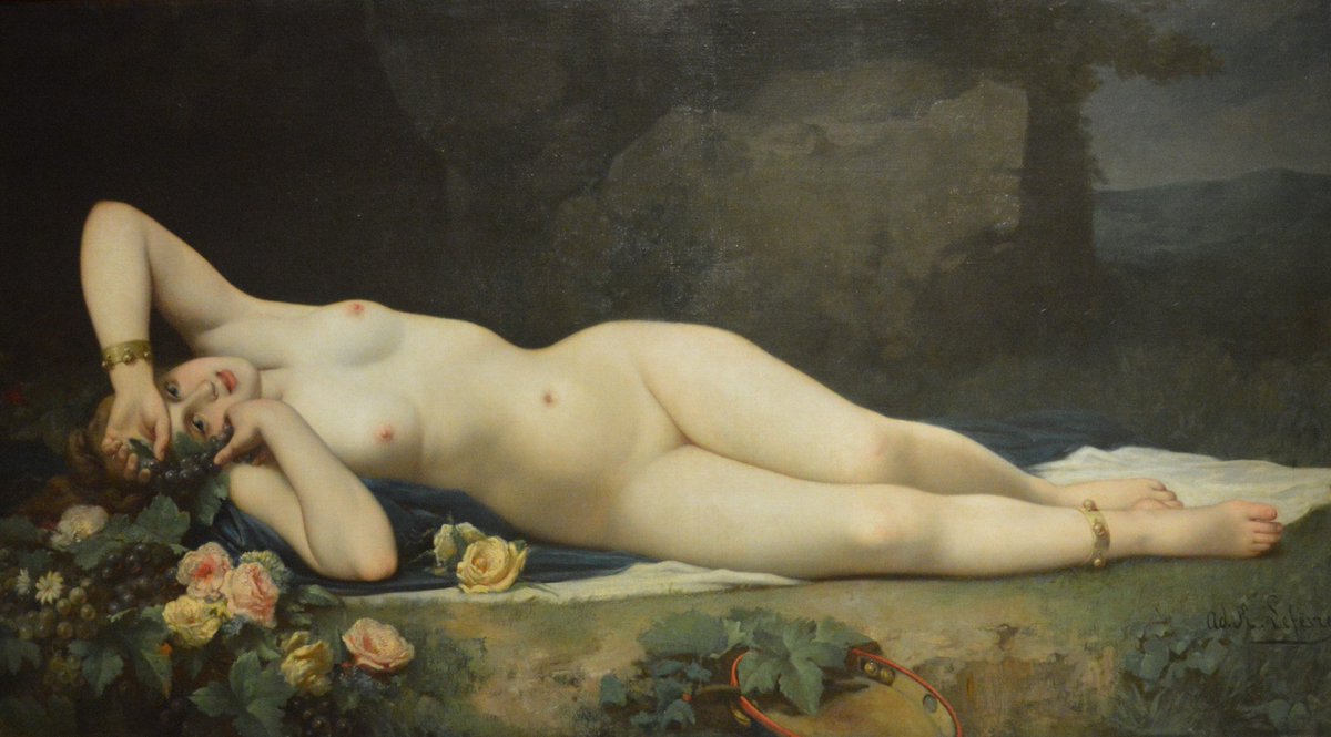 GodsWhisper777's tweet photo. Bacchante by Adolphe-Rene Lefevre (19th Century) https://t.co/ZL6boWvsEp