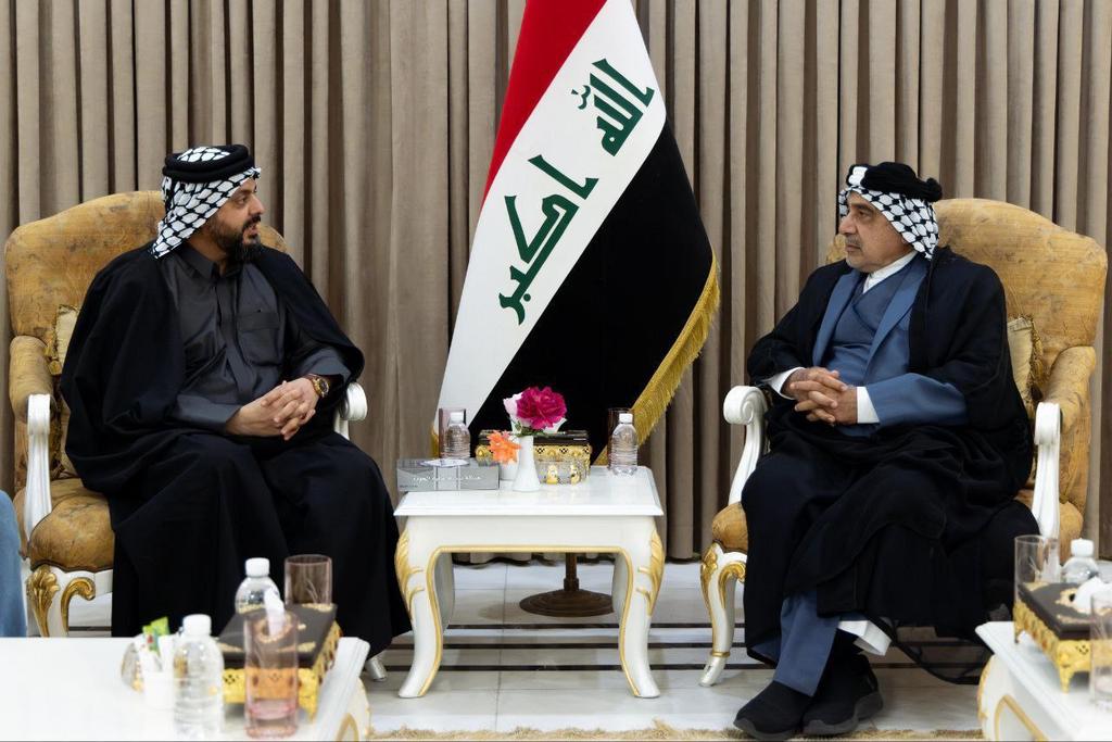 jawad23903's tweet photo. سماحة #الشيخ_قيس_الخزعلي والسيد عادل عبد المهدي يشددان على ضرورة الحوار البناء بين الأطراف السياسية المختلفة لتحقيق الأهداف الوطنية المشتركة. https://t.co/sg9VOZKF6V