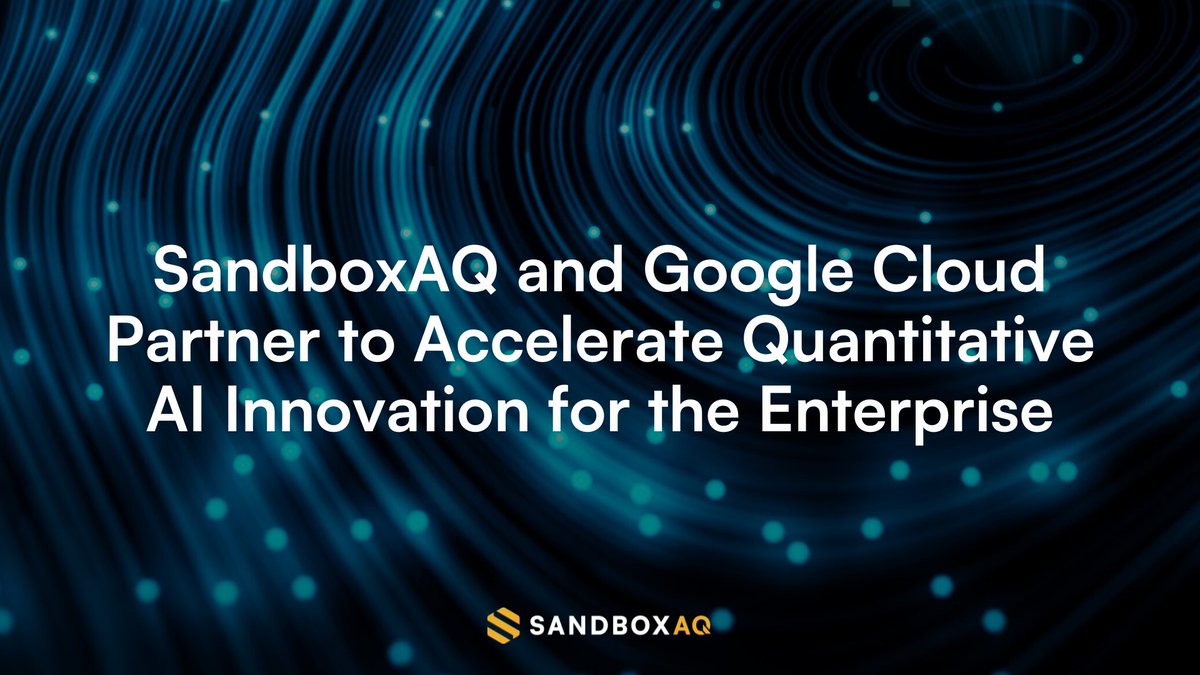 SandboxAQ's tweet photo. This just in: SandboxAQ is partnering with @googlecloud to develop its Large Quantitative Models (#LQMs) and leverage the Google Cloud Marketplace for go-to-market.
Jack Hidary, CEO of SandboxAQ, shares, “Partnering with Google Cloud enables us to deliver enhanced value to customers by leveraging their industry-leading cloud computing and AI infrastructure with our groundbreaking Large Quantitative Models (LQMs). This collaboration accelerates our efforts to develop Quantitative AI technologies and applications that address critical challenges—such as breakthroughs in Alzheimer’s research and other key areas of biopharma work."
With Google Cloud Marketplace, our customers will now experience seamless procurement and deployment of LQMs, further fueling our mission to shape a sustainable, #AI-driven future.
Learn more: https://t.co/sREITqmwBI