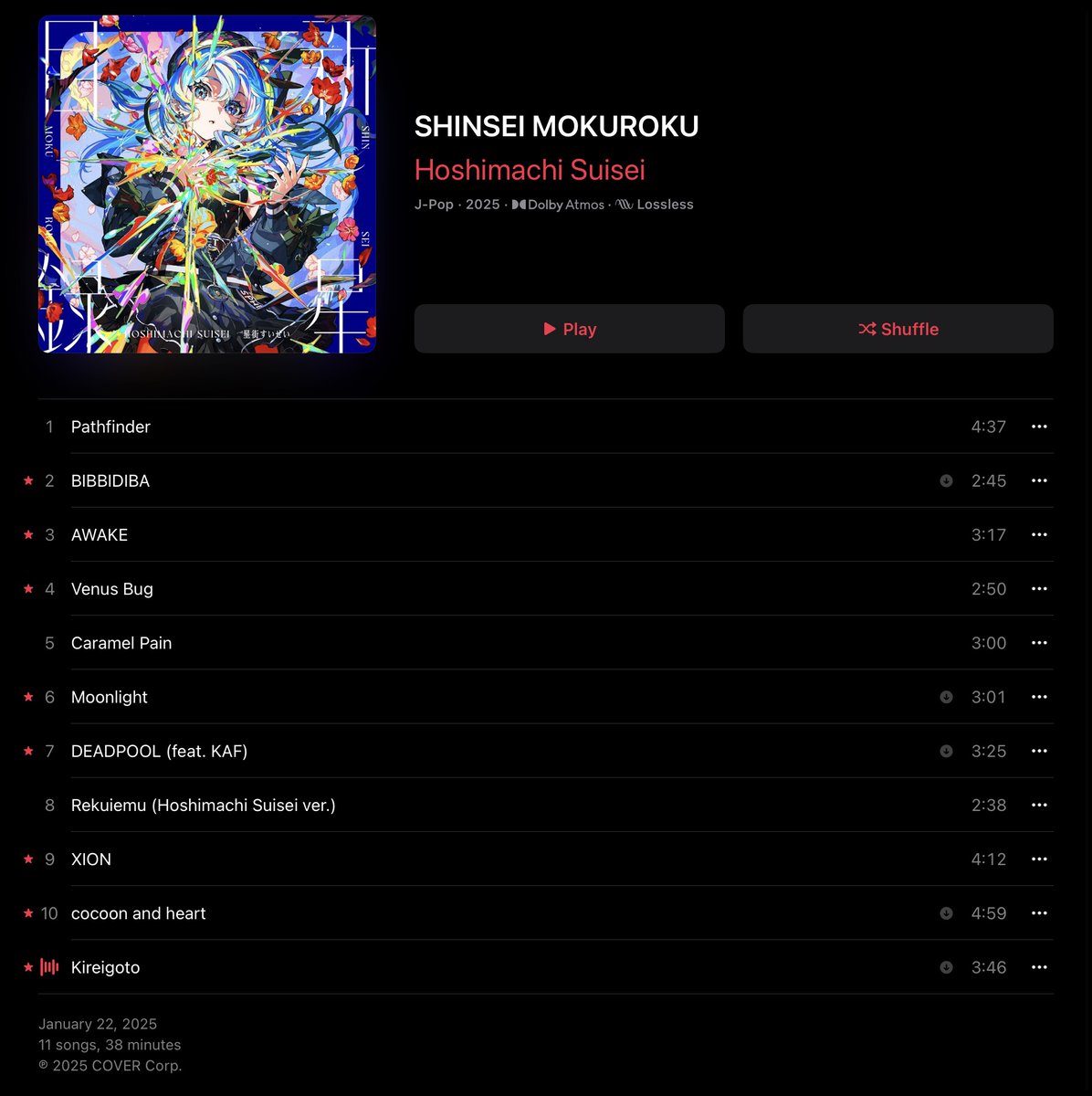 suicopath_virus's tweet photo. As always, the album is really good.
Especially DEADPOOL with KAF (which is a UK Garage type track) and of course, the last two songs

sasuga sui-chan😭
#かけめぐるほしまち https://t.co/id7pUektPa