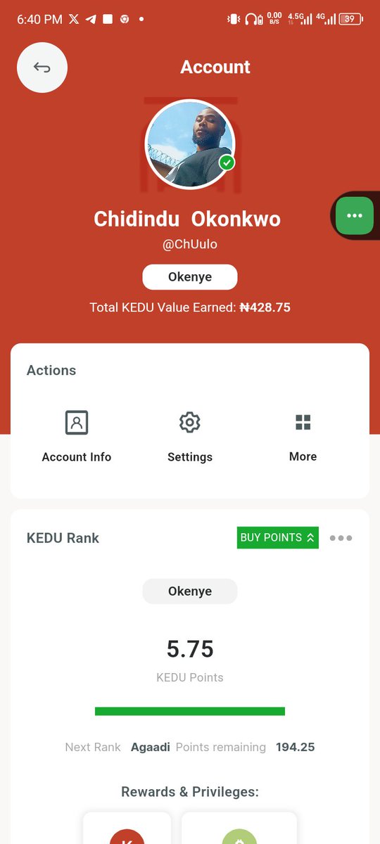 ChUul0Vibez1's tweet photo. Celebrating little wins!🎉
(Part of new year resolutions of making the best outta these social media platforms)
Happy😇 for being recognized as "Okenye" by active engagements to news and topics & proofing how much of my heritage as an Igbo child i know in the #KeduApp activities https://t.co/BOuAoekYwS