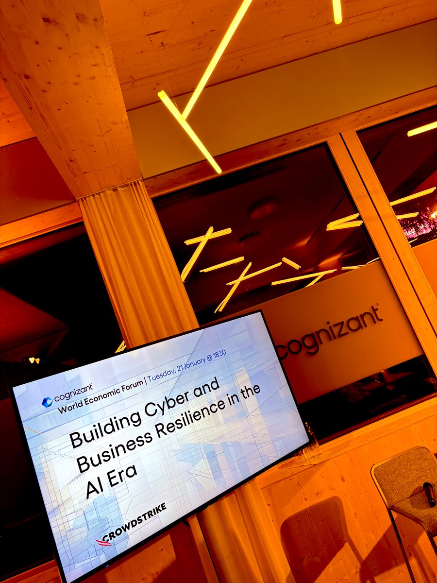 KlyngeC's tweet photo. Panel debate at #WEF25 on cyber resilience. @zscaler CEO Jay Chaudhry: “AI is a double edged sword in the cybersecurity domaun. Huge opportunities, massive challenges. But does it primarily help bad actors? I don’t think so. We’re already experiencing the benefits of AI.” 🛡️🌐 https://t.co/5S70aDXfVG