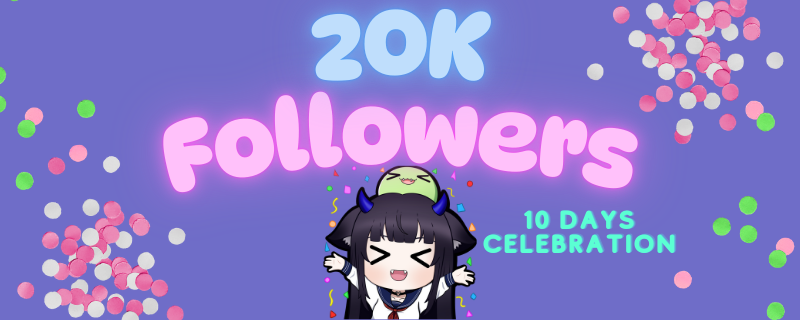 To celebrate my 20K Followers on Twitch, I'm doing a 10-day celebration with long streams of Community Games! Thank you everyone for making this possible 💗 Hang out with us!
twitch.tv/mrsblob