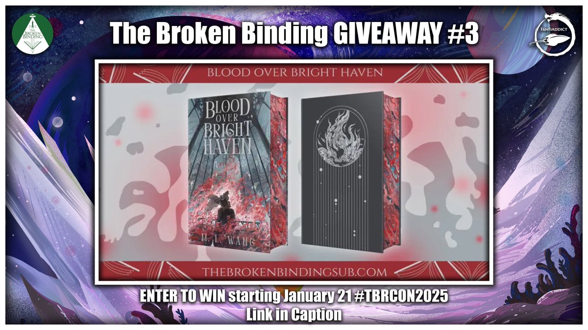 TBRCon (@tbr_con) on Twitter photo After two great panels, we think everyone deserves a GIVEAWAY! β€οΈ Check out this amazing edition of Blood Over Bright Haven by M.L. Wang (Signed) that <a href="/binding_broken/">The Broken Binding | Bookstore</a> is giving away today! To enter just click the link below.
buff.ly/3PI0Hxq? After two great panels, we think everyone deserves a GIVEAWAY! β€οΈ Check out this amazing edition of Blood Over Bright Haven by M.L. Wang (Signed) that <a href="/binding_broken/">The Broken Binding | Bookstore</a> is giving away today! To enter just click the link below.
buff.ly/3PI0Hxq?