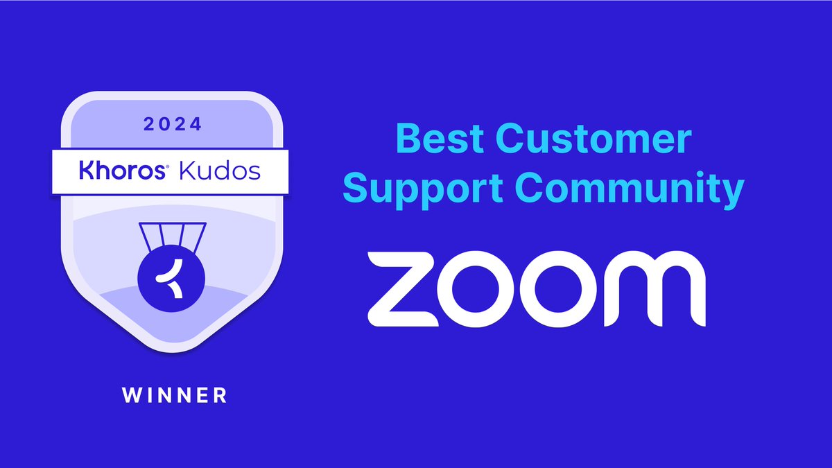 How did <a href="/Zoom/">Zoom</a>'s community efforts result in a 48.6% reduction in average time to first reply and a YoY increase in customer satisfaction scores from 84.5% to 93.6%? Read on to find out: khoros.news/eeaxaidj

#KhorosKudos