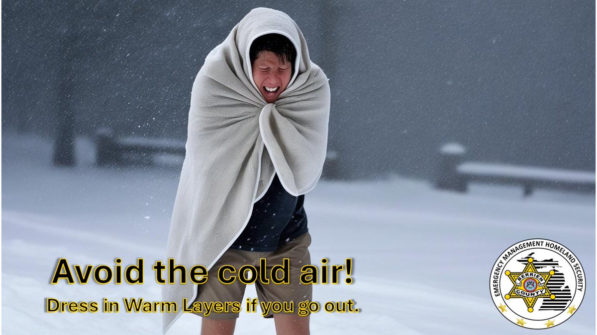 Stay Safe in the EXTREME COLD!

Going into the cold?

Remember to:
+ Pace Yourself.  Avoid Overexertion.
+ Layer Up.
+ Protect exposed skin.
+ Stay Hydrated.
+ Take Frequent Breaks..
+ Check on family/neighbors! 
+ Call 211 for temporary warming centers.