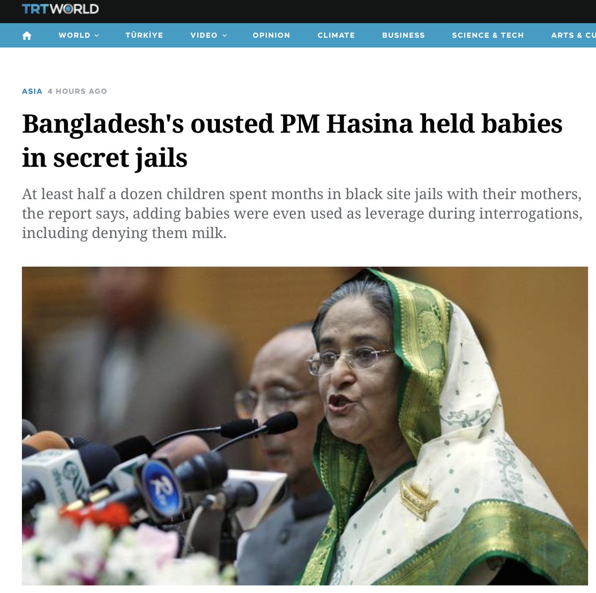 This is unbelievable! - Holding babies hostage and denying them their only food, breastmilk!!! This had been the level of crime against humanity the fallen Hasina regime committed in Bangladesh between 2009 and 2024