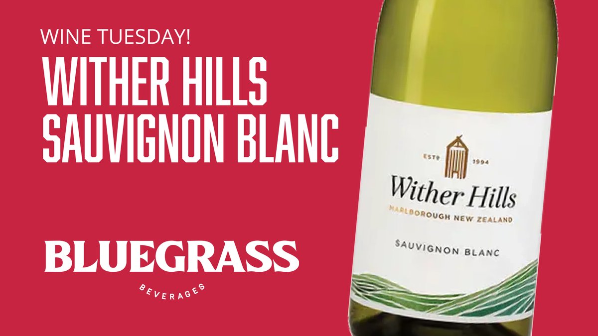bluegrassbev's tweet photo. Distinctly Marlborough, Wither Hills Wairau Valley Sauvignon Blanc is refined and elegant. #witherhills #winetuesday #winesatbluegrass https://t.co/Ablcy4rfV5