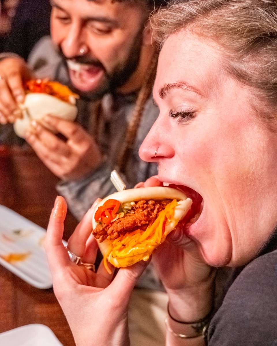 The hype is real! 🔥 If you haven’t tried the Tandoori Tender Bao yet, what are you waiting for? A crispy tandoori oyster mushroom, tangy slaw, and that mango chutney – it’s a must! Available now. #TandooriTenderBao #BoneDaddies #BaoBun #enrootldn