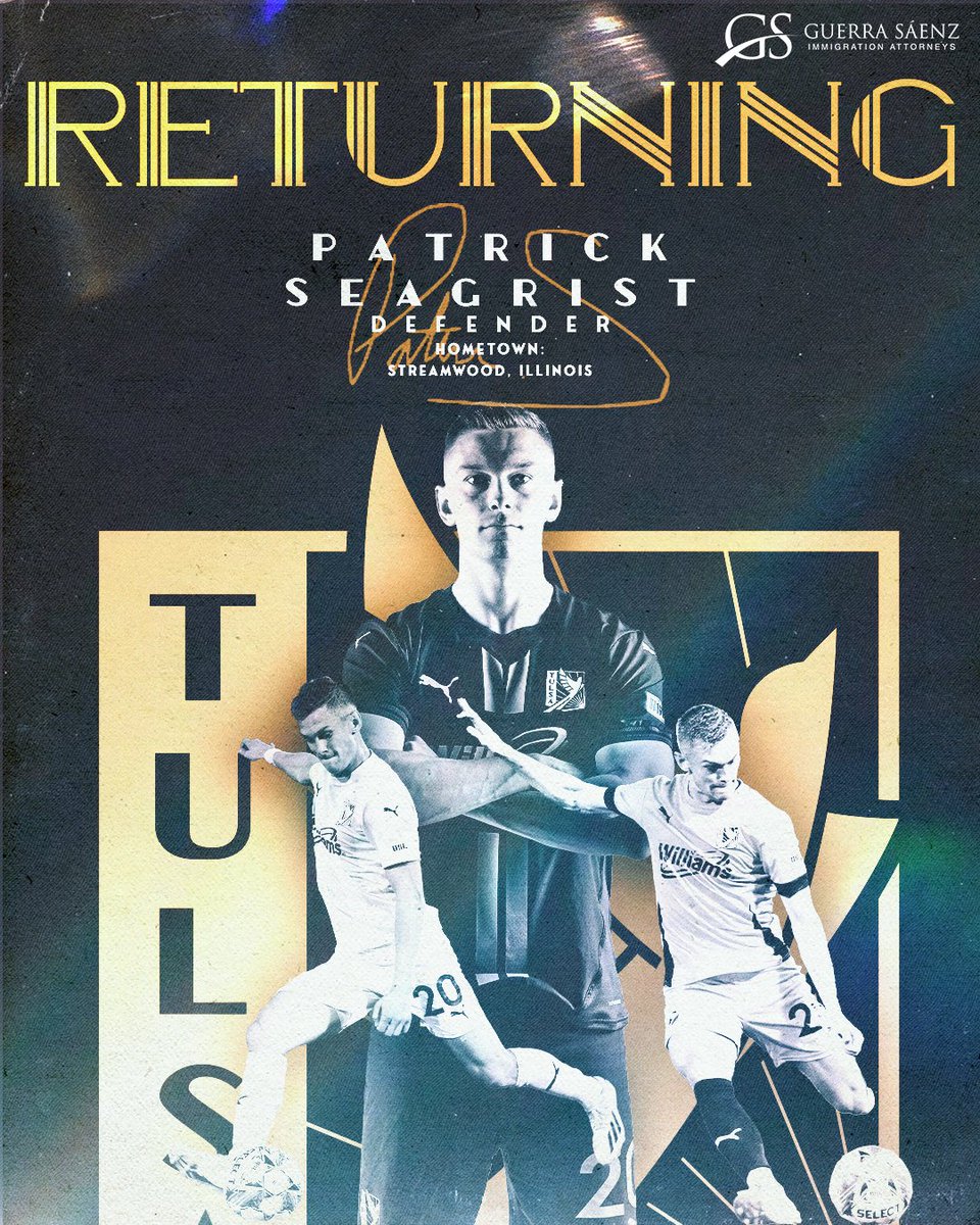 FCTulsa's tweet photo. Patty Seags is comin' back 😤

Thrilled to have you back in Tulsa, Patty! 

Read more: https://t.co/FhW6rsnw1R

#ForTulsa | #StayGold https://t.co/SvYIXICw4G