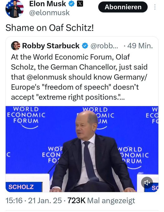 MixeDKD's tweet photo. Musk zerlegt mal kurz den Oaf #Schitz 🤣 https://t.co/rnMKPITh8U