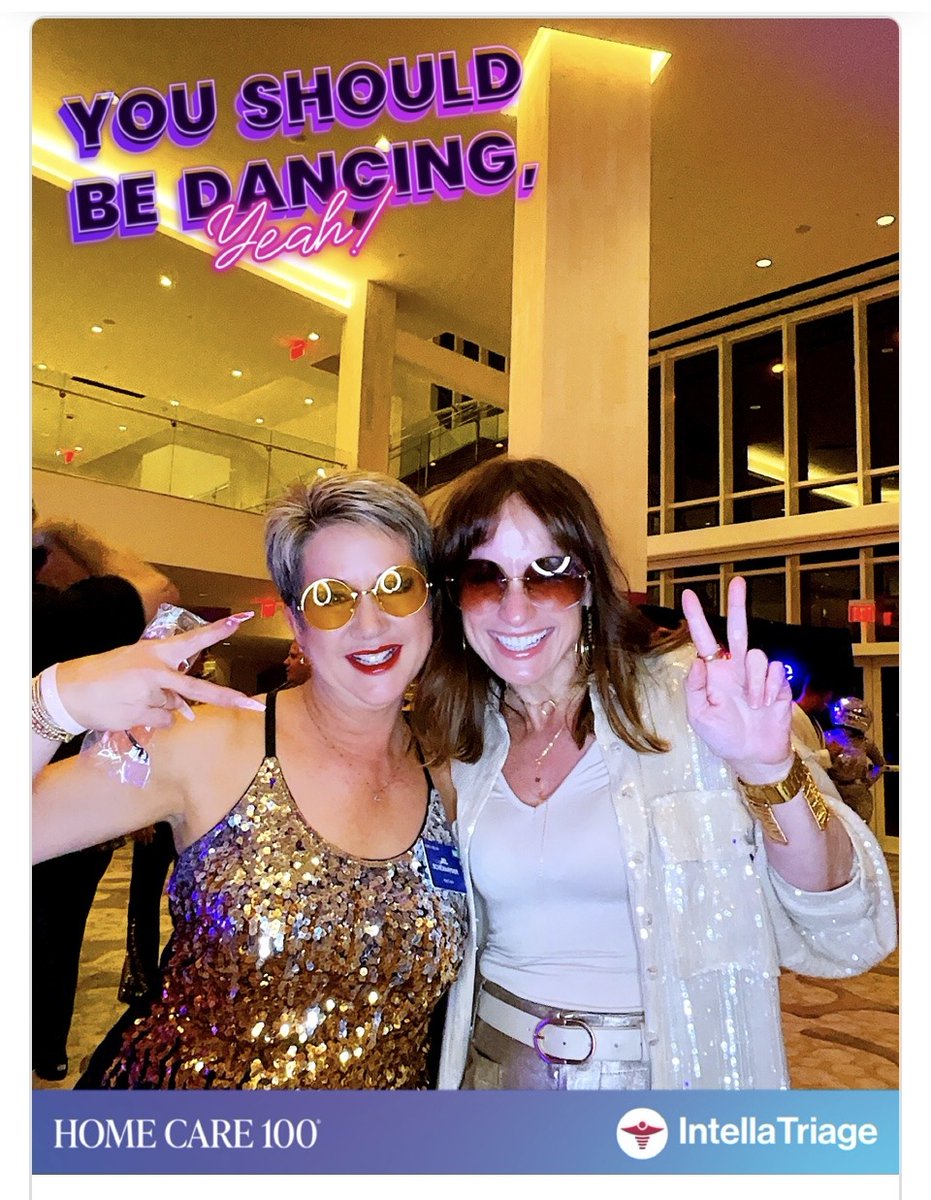 IntellaTriage's tweet photo. Thanks for all the fun and for coming out to boogie with us last night at the #HomeCare100 cocktail hour, sponsored by IntellaTriage! We had a blast with you all! https://t.co/LAHcEYhVEA