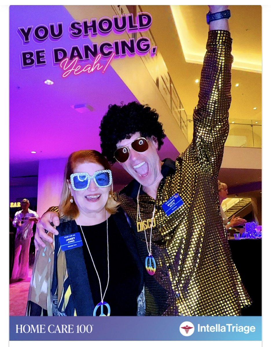 IntellaTriage's tweet photo. Thanks for all the fun and for coming out to boogie with us last night at the #HomeCare100 cocktail hour, sponsored by IntellaTriage! We had a blast with you all! https://t.co/LAHcEYhVEA