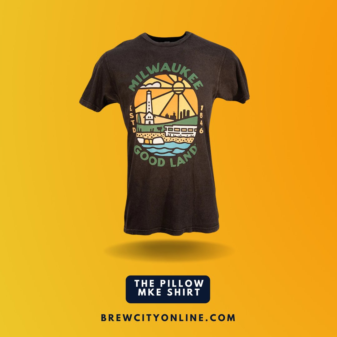 Sweet dreams are made of this. The Pillow MKE shirt now available at brewcityonline.com.

brewcityonline.com/collections/wo…