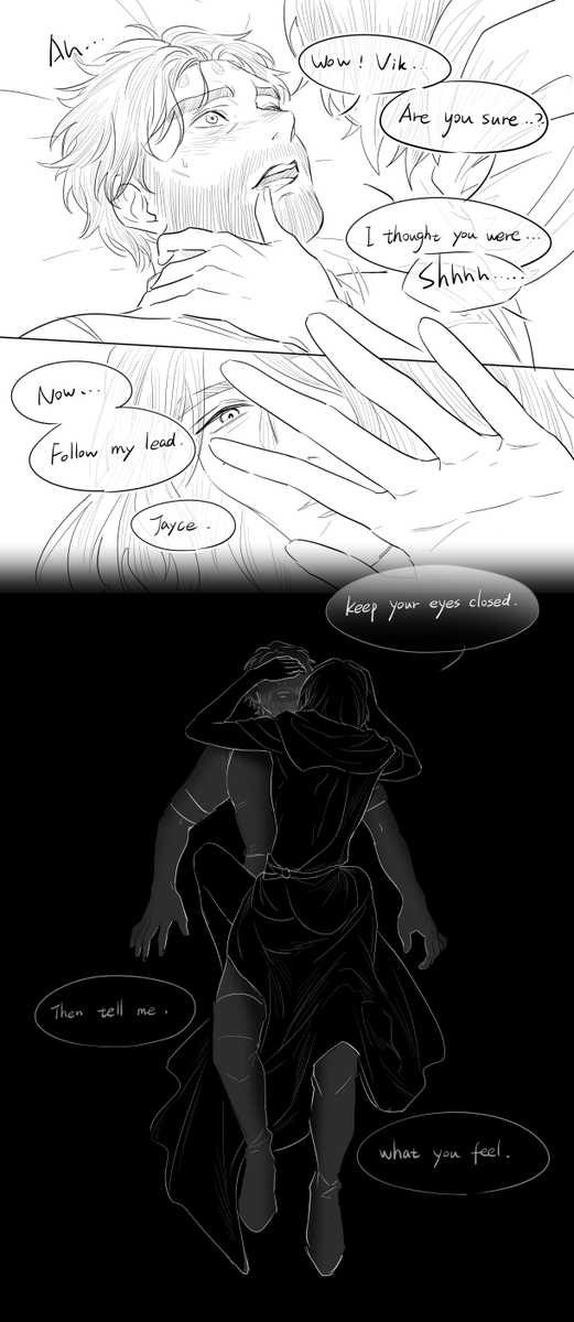 lilyalwei's tweet photo. And this is what he gets....😳👉👈
Postcanon  maybe 5/?   
 #jayvik

https://t.co/jkHbOTKvAX https://t.co/3Kuc3Dc4vf