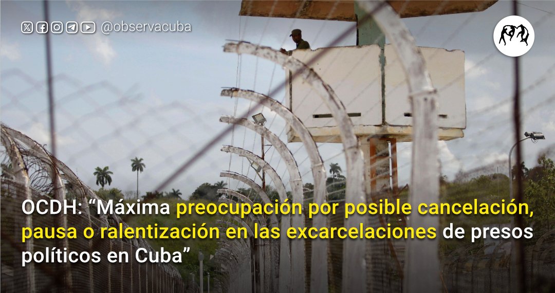 observacuba's tweet photo. Hasta la 1 PM (hora de Cuba) del martes 21 de enero, no se habían producido nuevas excarcelaciones. Las últimas fueron el lunes, se mantienen la cifra en 166 presos políticos.
👉https://t.co/lPYTvEW3Oy
#SOSCuba #LibertadParaLosPresosPoliticosCuba #Todos https://t.co/KAuUo8uDh2