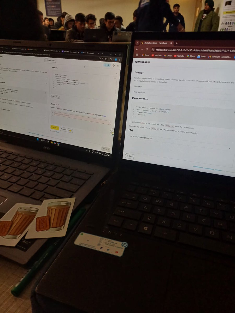 Khushi606272132's tweet photo. 🚀 Day 2 of the Telos IRL Co-Learning Camp is in full swing! Today was all about diving deep into Solidity. We tackled everything from data types to mappings and visibility specifiers. 💻✨ #Blockchain #CoLearning @HackQuest_ @geeky_kartikey @HelloTelos @ishankumax @coderkavyag https://t.co/5huLnpMffN