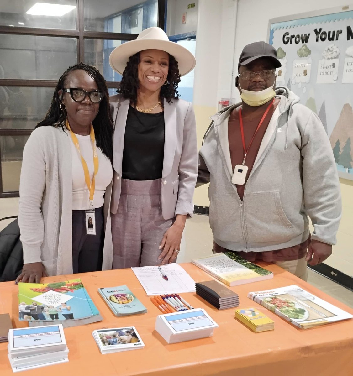 HealthPeopleOrg's tweet image. Rodney Murreld, Shyrita Conley, Sheldeane Gooding, OBH peer diabetes educators, conducted outreach for Health People’s DSMP workshops at Assembly Woman Monique Chandler-Waterman's event. #healthpeoplebronx #healthpeople #obh