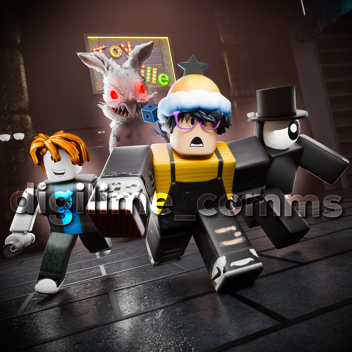 digiLime_gfx's tweet image. Two new pieces for Toyville!
Commissioned by @SpidyStudios
Likes and retweets appreciated 💝
#robloxart #robloxGFX #RobloxDev