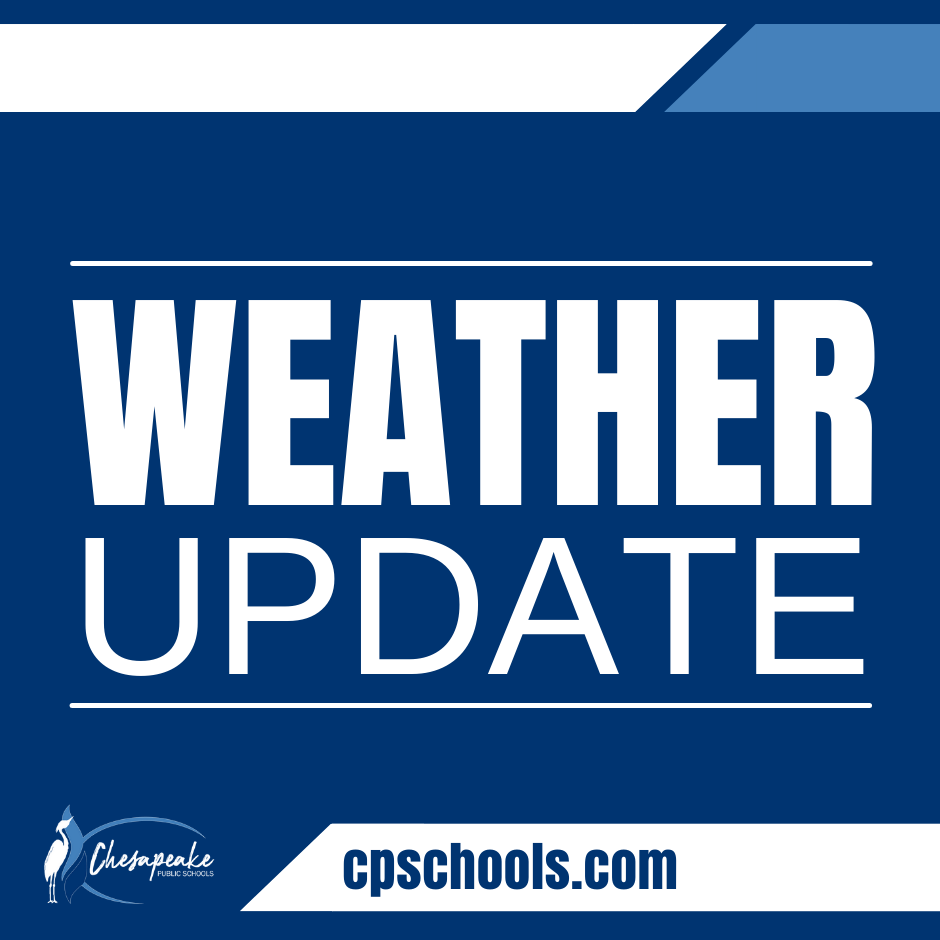 Due to inclement weather, all after-school and evening activities for today, January 21, 2025, are canceled. 
Please note - YMCA child care and Boys and Girls Club will operate on their normal schedule. 

For more weather-related updates, visit cpschools.com/emergency