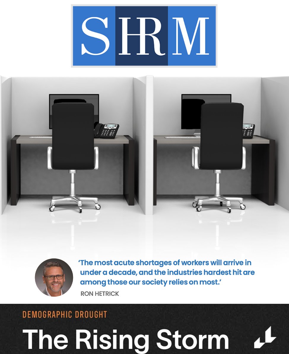 A U.S. labor shortage is looming. Our senior economist Ron Hetrick spoke to <a href="/SHRMRoy/">Roy Maurer</a> at <a href="/SHRM/">SHRM</a> on why the onus will increasingly fall on employers to reskill the employees they already have. bit.ly/4jfnpu9