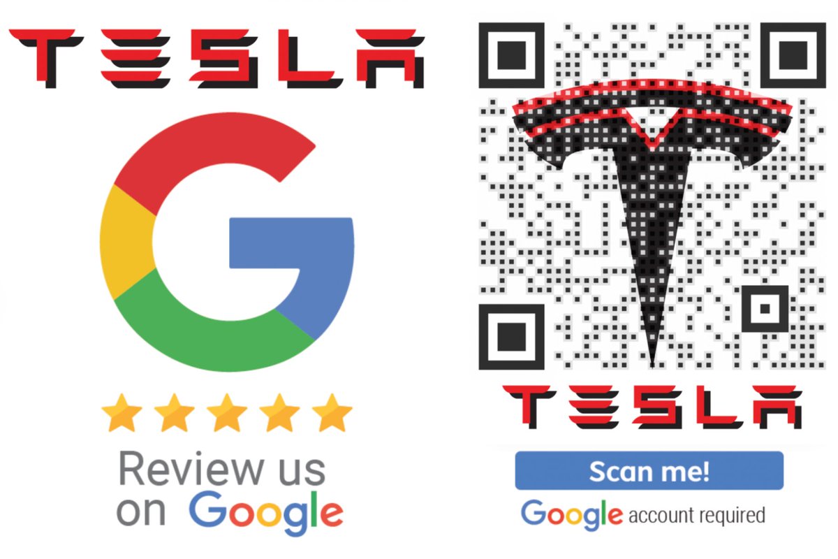 arqrcode's tweet photo. Here is the final draft of the Smart Vanity QR Code I will use for my first LinkedIn post.
It features a Google Review link for Tesla Dallas.
I think it looks fantastic, what do you think?
Custom Link 👉 https://t.co/EH20TnwVFt
#arqr #qr #qrcode #arqrcode #dynamicqrcode #smartqrcode #tesla #teslamotors #tesladallas #google #googlereviews #googlemybusiness #googlemaps
