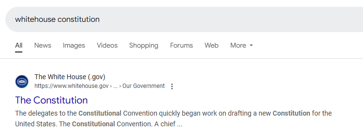 YourAnonNews's tweet photo. You can still search for Whitehouse Constitution and it comes up but it's 404'd and removed. https://t.co/oT6ONxfJy3