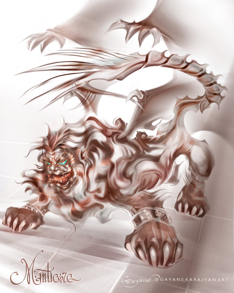 GKarajyan's tweet photo. Manticore
#monster #monsterart #beast #dnd #dndart #monstermanual #manticore #dndmonsters #DigitalArtist #creatureart https://t.co/Xu2kZ11yWE