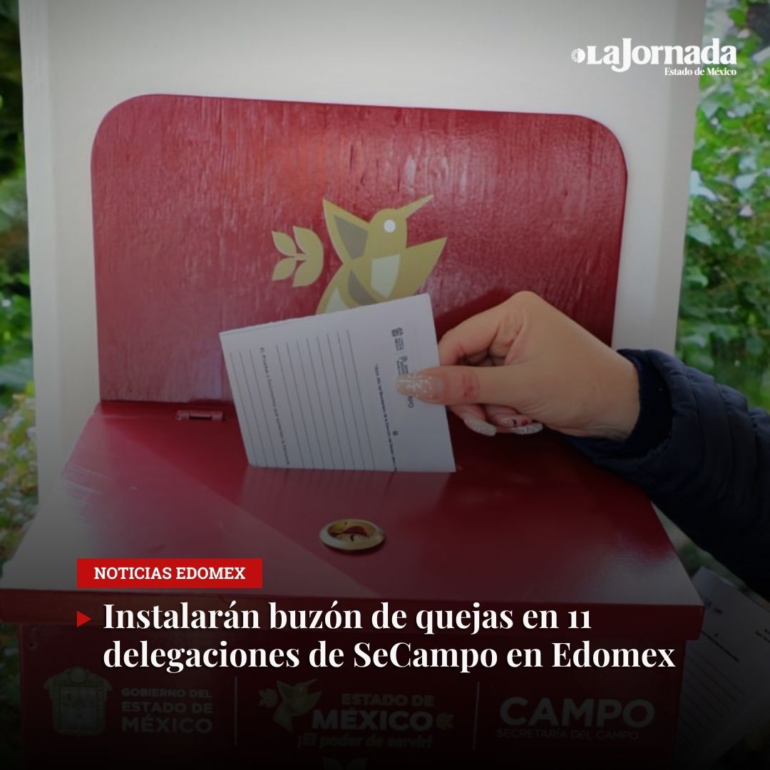 JornadaEdomex's tweet image. 🔎SeCampo será la primera dependencia estatal en implementar esta herramienta dónde recibirán quejas y cometarios

lajornadaestadodemexico.com/buzon-de-queja…