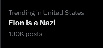 tonygoldmark's tweet photo. A day later and he still can't stop it from trending on his own damn site. https://t.co/B8DDnGyPv4