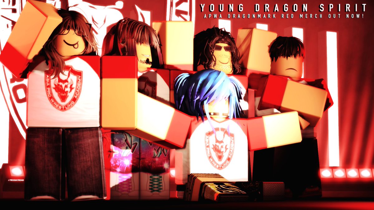 // APWA MERCH: DRAGONMARK - roblox.com/catalog/113528… //
今日、私たちは古典的な DragonMark Red APWA グッズで若いドラゴンたちを讃えます。リンクをクリックするとショップに直接アクセスできるので、在庫がなくなる前にシャツを購入してください。

Today, we honor the young dragons with our