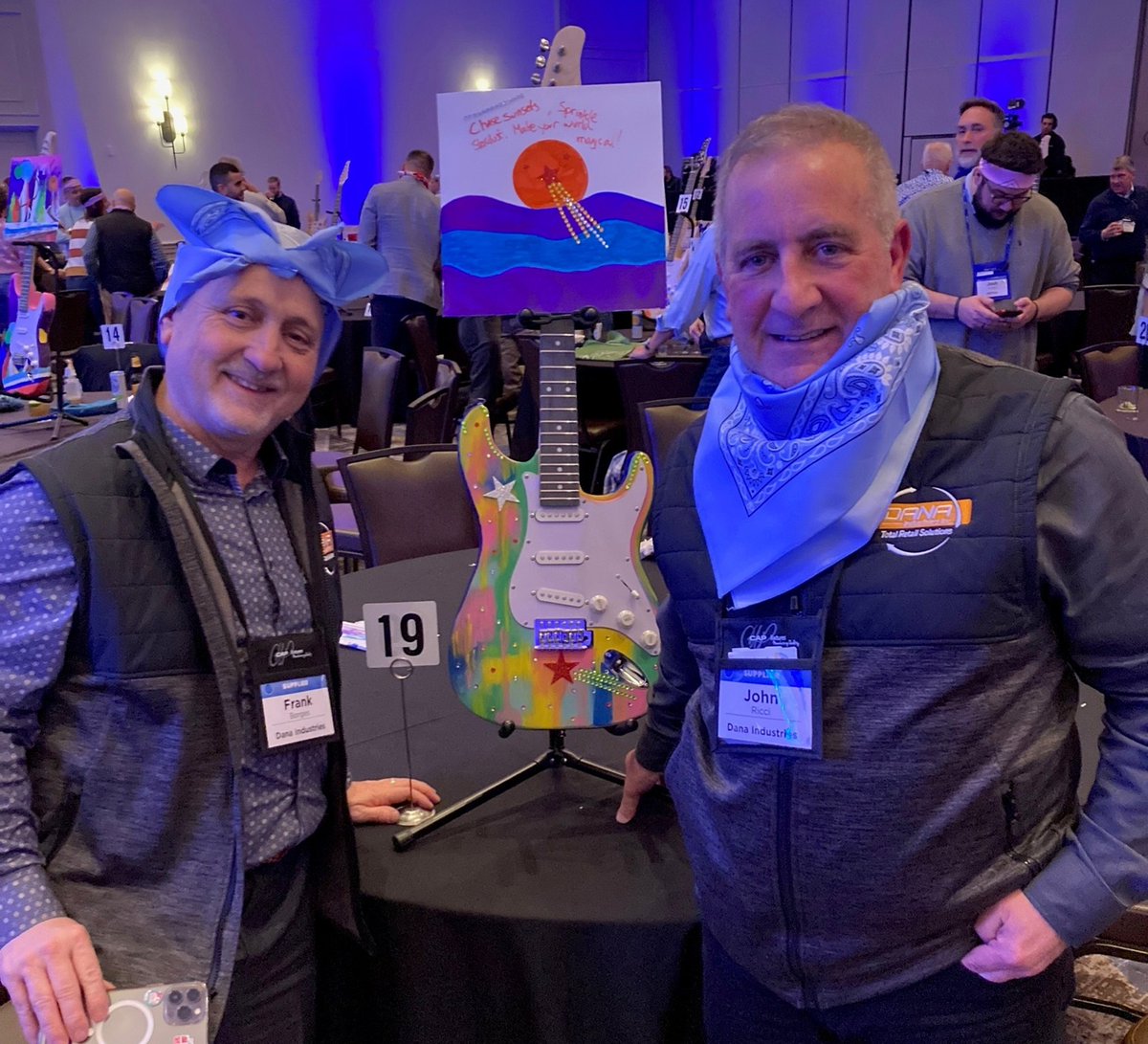 danaindustries's tweet image. We're having a fantastic time at StorePoint Retail in San Antonio, meeting new faces and reconnecting with old friends! 
We’ve had a series of productive meetings, and a rewarding evening designing guitars for HeartStrings San Antonio.
#StorePointRetail #DanaIndustries