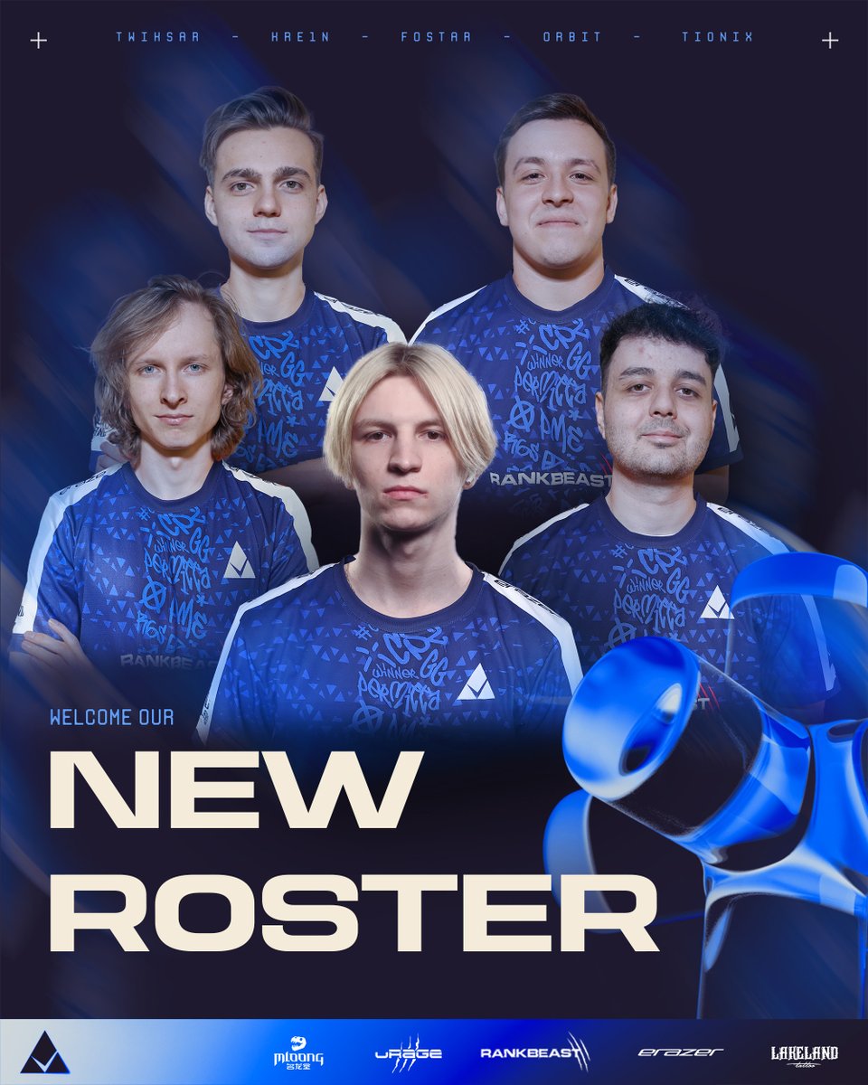 It’s time to turn the page and begin a new chapter! 📃

We're excited to announce our new Counter-Strike main roster, the champions of DACH Masters Season 2 Finals! 🏆🔥
We look forward to a successful partnership and achieving many good results together in the coming months.
