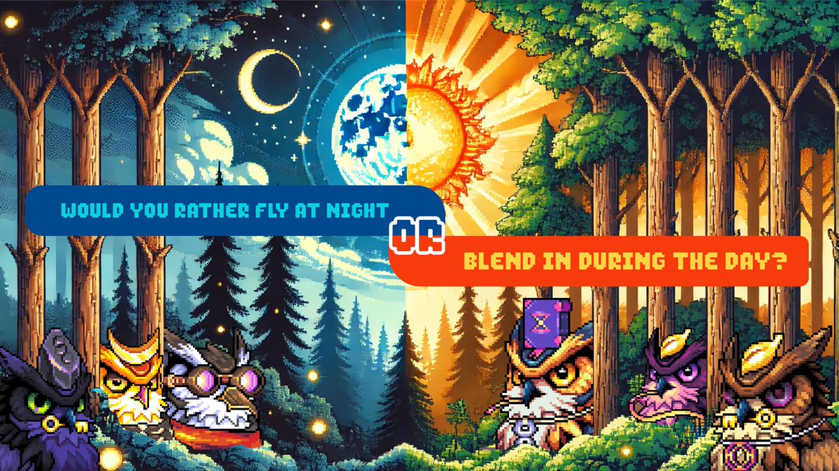 Would you rather fly at night or blend in during the day?