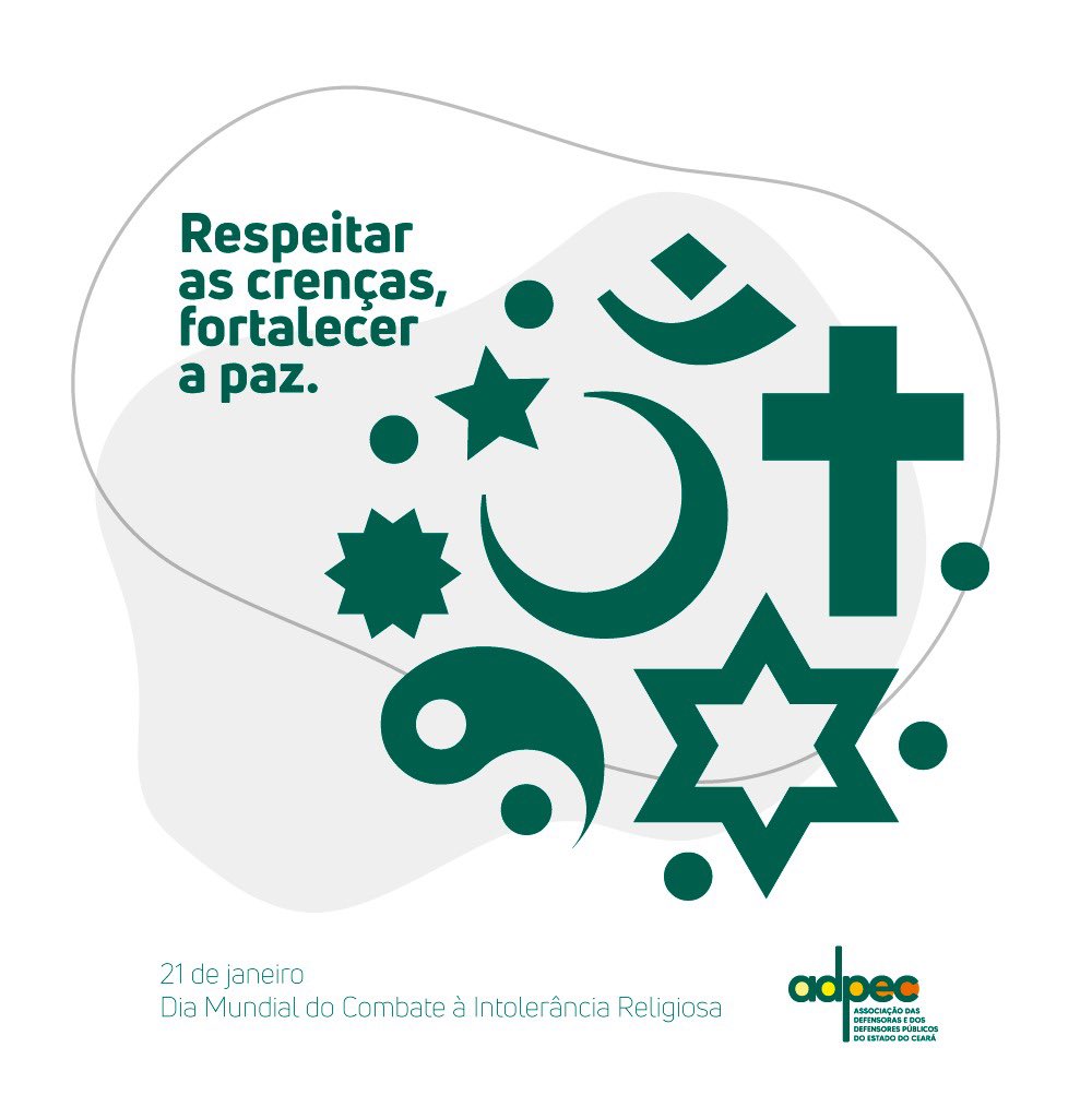 adpec_oficial's tweet photo. A intolerância religiosa é um desafio que precisamos enfrentar com empatia, diálogo e compreensão. Cada pessoa tem o direito de praticar sua fé de forma livre e sem discriminação. ✝️☪️🕉️☸️ https://t.co/p3oYnyxhdy