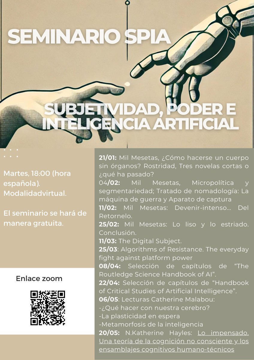 e_baleriola's tweet photo. Hemos actualizado el calendario de seminarios y lecturas de @SPIA_UAB atentos y atentas!! 👇🏽👇🏽 https://t.co/owMsjzf6Hy