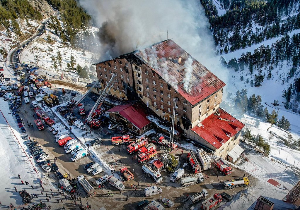 Bolu Kartalkaya Kayak Merkezi’nde otelde çıkan yangında hayatını kaybedenlere Allah'tan rahmet, kederli ailelerine başsağlığı, yaralılara acil şifalar diliyoruz.

Milletimizin başı sağ olsun. 
#bolukartalkaya