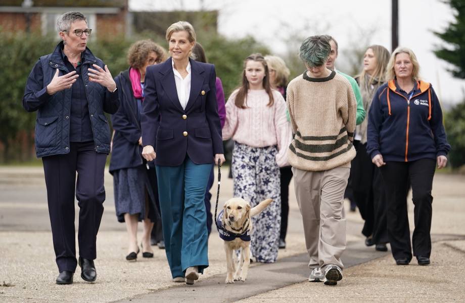 agedorgallery's tweet photo. The #DuchessofEdinburgh visited the organization #DogsforAutism in Alton today, where she was introduced to several dogs in training that help people with various conditions cope with them more easily and undergo treatment

Our team loves dogs, especially such adorable ones #Alton #DuchessSophie #Royals #DOGE #doglove #doglovers