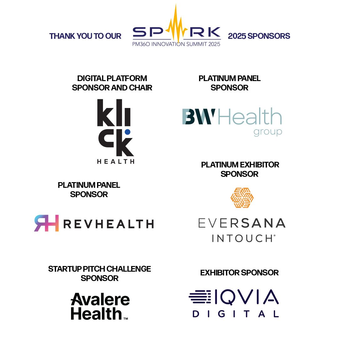 Thank you to our sponsors for the #PM360SPARK2025 event in NYC! The Innovation Summit is happening February 24th, so get tickets now at: buff.ly/4jf1GT5
