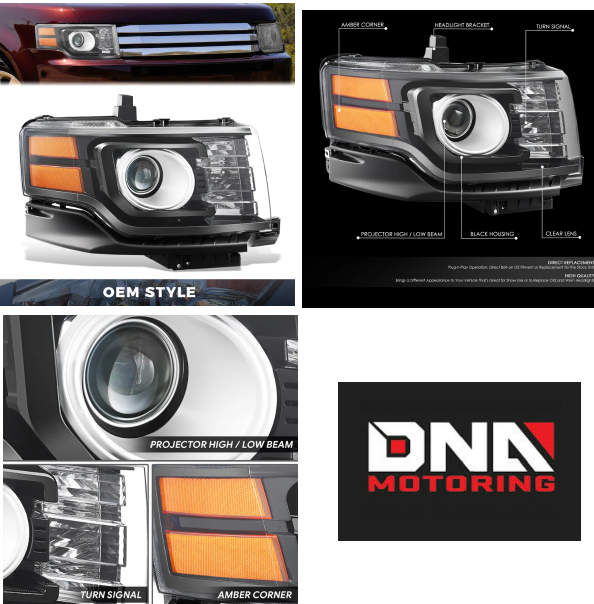 DNA_Motoring's tweet photo. Factory Style Projector Headlight (Right) and/or (Left) 11-12 Ford Flex  SKU: OEM-HL-0252 https://t.co/dBxkqFdEHW