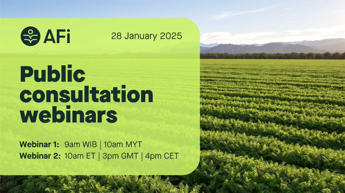 NWF_Intl's tweet photo. On 28 January, the AFi (@AcctFramework) will host two webinars on proposed updates to the Accountability Framework.

📅 Webinar 1: 9am WIB | 10am MYT 
👉 Register: https://t.co/ecalBhFTsA

📅 Webinar 2: 10am Eastern / 3pm GMT / 4pm CET 
👉 Register: https://t.co/VIzJKPh7P4 https://t.co/HMFeRw1j2E